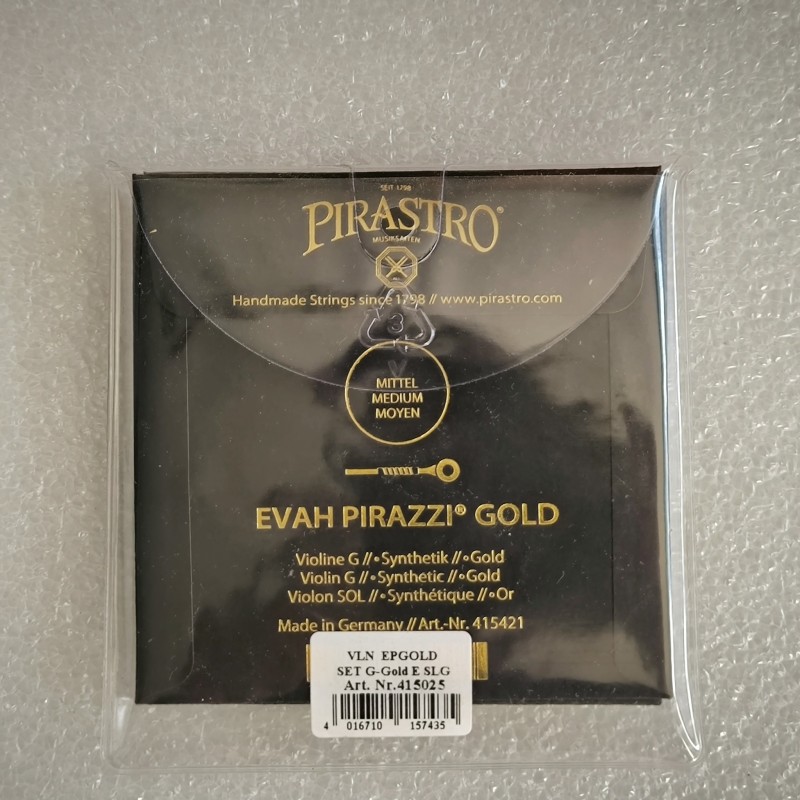Corzi Vioara Evah Pirazzi Gold, sol Aur