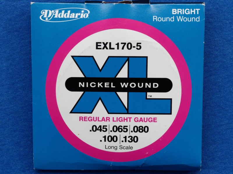 Set Corzi Chitara Bas Cu 5 Corzi D'Addario