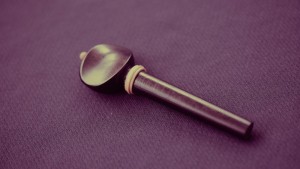 Cuie Simple Vioara Palisandru cu Ornament Alb, Crem, Auriu, Negru